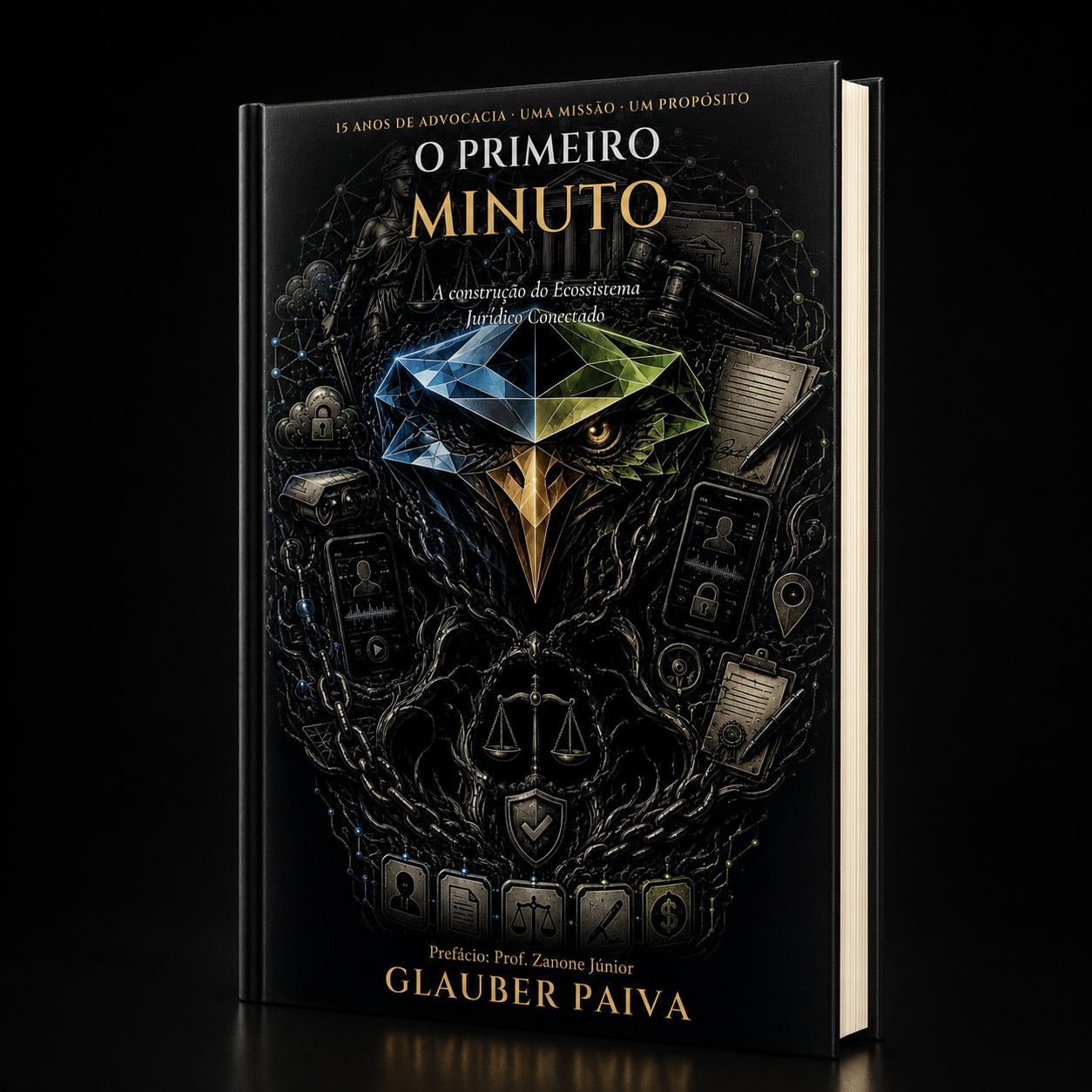 Capa do livro O Primeiro Minuto, de Glauber Paiva